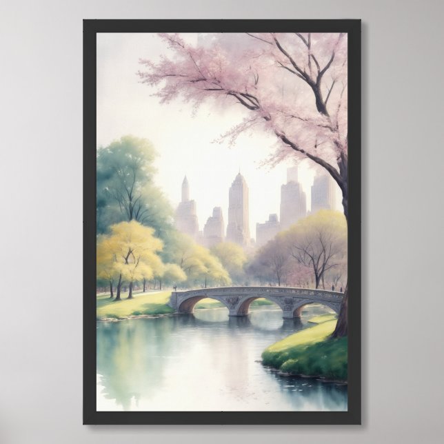 Central park, NY Framed Art (Framed Front)