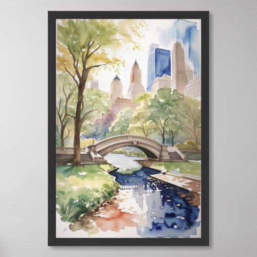 Central park NY Framed Art