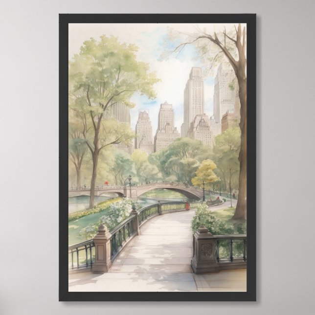 Central park, NY Framed Art (Framed Front)