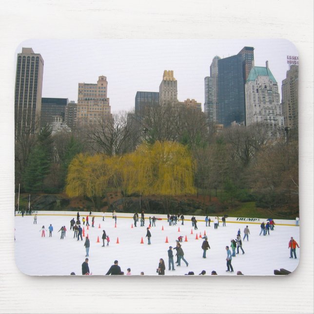 Central Park NY NYC Wollman Skating Rink Mousepad (Front)