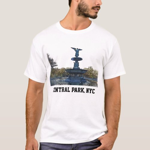 Central Park NYC Bethesda Fountain Angel T_Shirt
