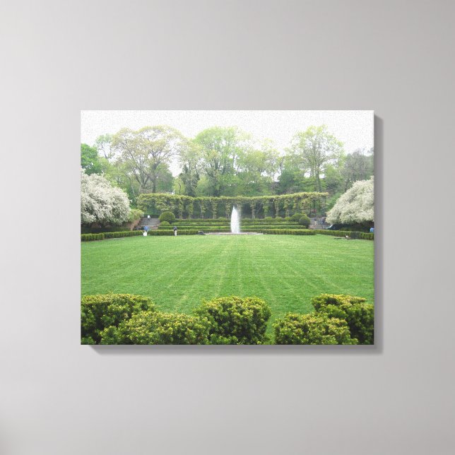 Central Park NYC Conservatory Garden Photo Canvas Print (Front)