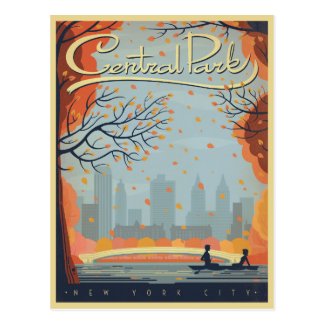 Central Park, NYC - Fall Postcard