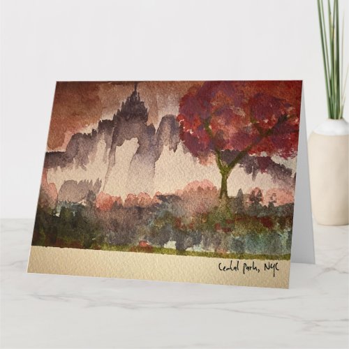 Central Park NYC Greeting Card