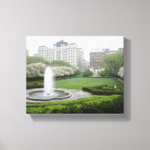 Central Park NYC New York Conservatory Garden Canvas Print