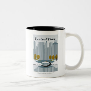 Central Park, NYC - Snow Two-Tone Coffee Mug