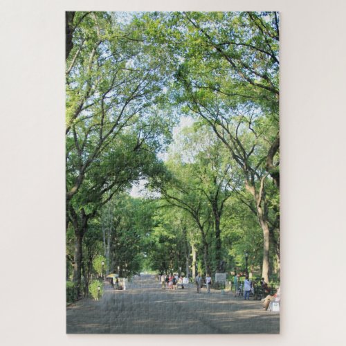 Central Park Poets Walk in the Summer Jigsaw Puzzle