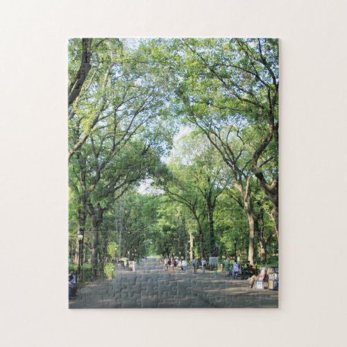 Central Park Poets Walk in the Summer Jigsaw Puzzle