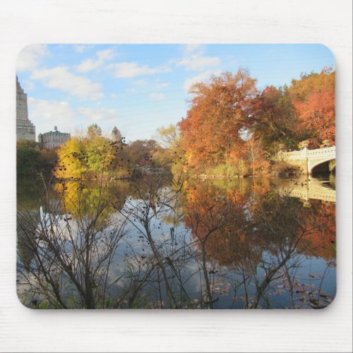 Central Park Reflections in Autumn Mouse Pad