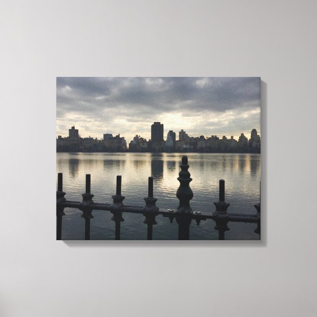 Central Park Reservoir New York City Sunrise NYC Canvas Print (Front)