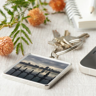 Central Park Reservoir New York City Sunrise NYC Keychain