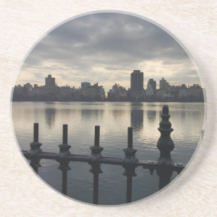 Central Park Reservoir New York City Sunrise NYC Sandstone Coaster