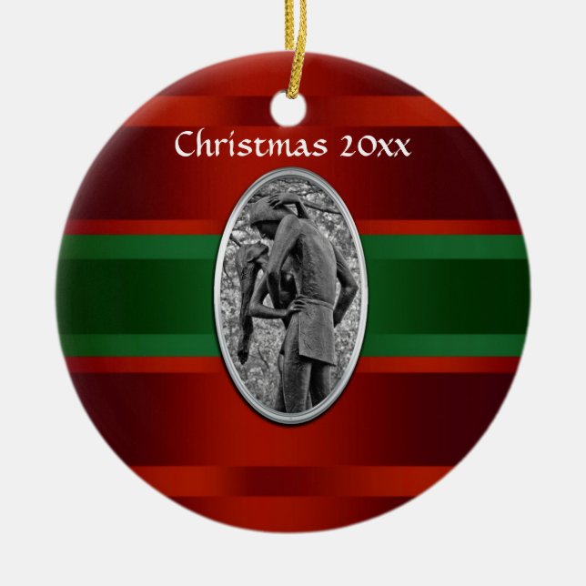 Central Park Romeo & Juliet Xmas #3 Ceramic Ornament (Front)