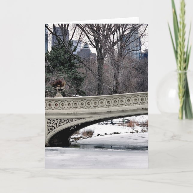 Central Park’s Bow Bridge Photo Card (Front)