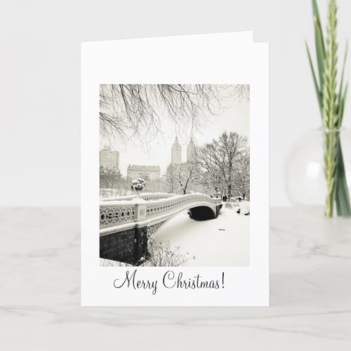 Central Park Snow _ Christmas Holiday Card