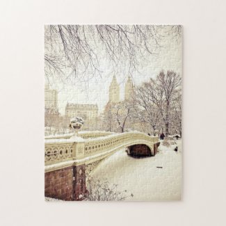Central Park Snow - Winter New York Jigsaw Puzzle