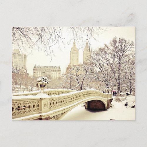 Central Park Snow _ Winter New York Postcard