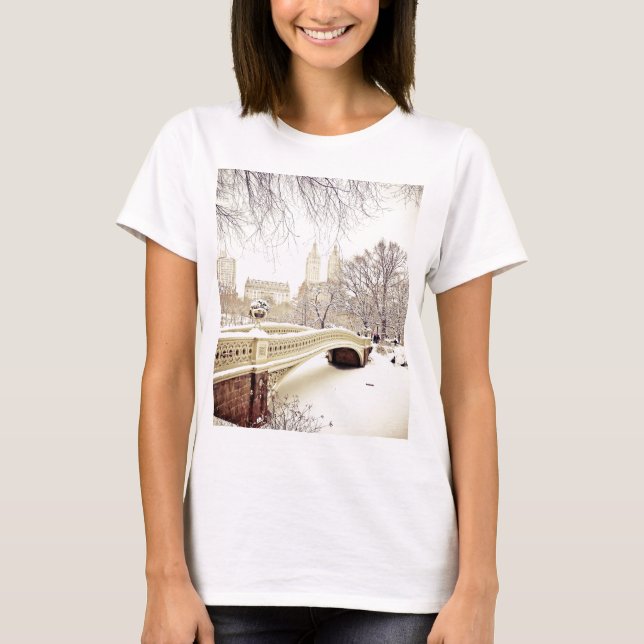 Central Park Snow - Winter New York T-Shirt (Front)