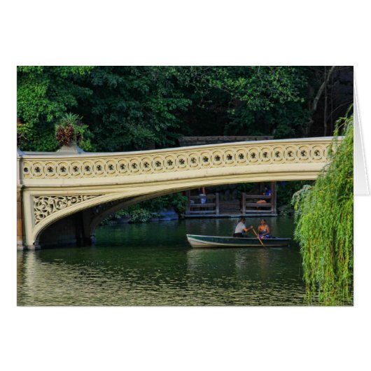 Central Park: Summer Boaters by Bow Bridge Cards (Front Horizontal)