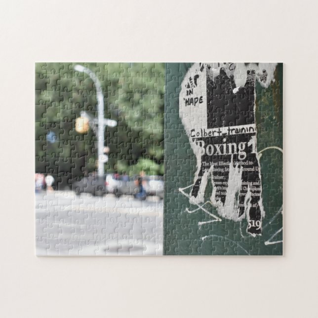 Central Park West NYC Boxing Flyer Photography Jigsaw Puzzle (Horizontal)