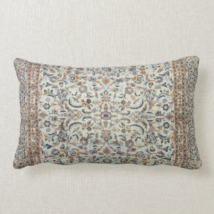 Central Persia Muted Dusty Cream Grey Rug Throw Pi Lumbar Pillow