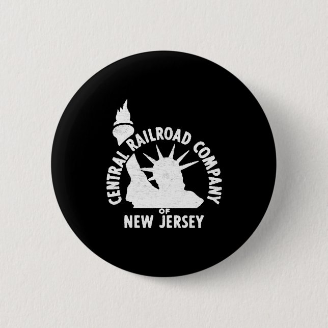 Central Railroad Of New Jersey  Button (Front)