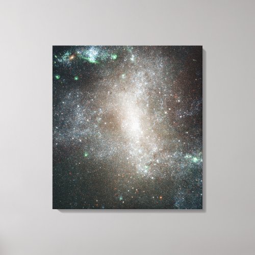 Central region of the barred spiral galaxy canvas print