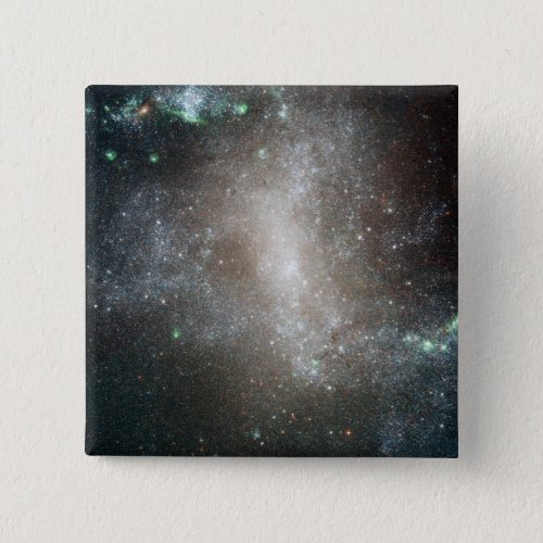 Central region of the barred spiral galaxy pinback button