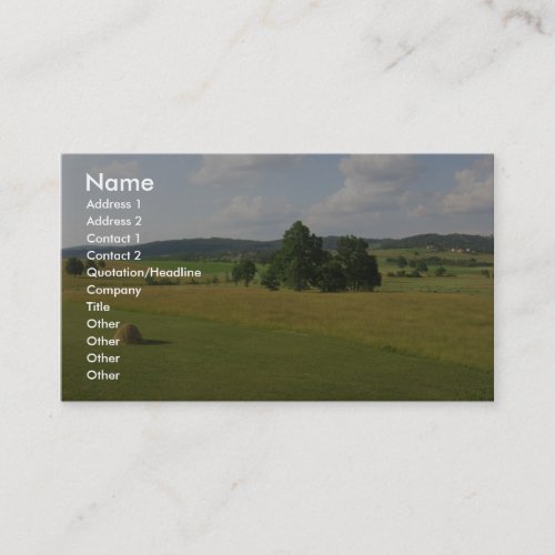 Central Serbian Farms Business Card Template