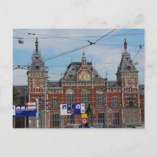 Central Station Amsterdam Postcard