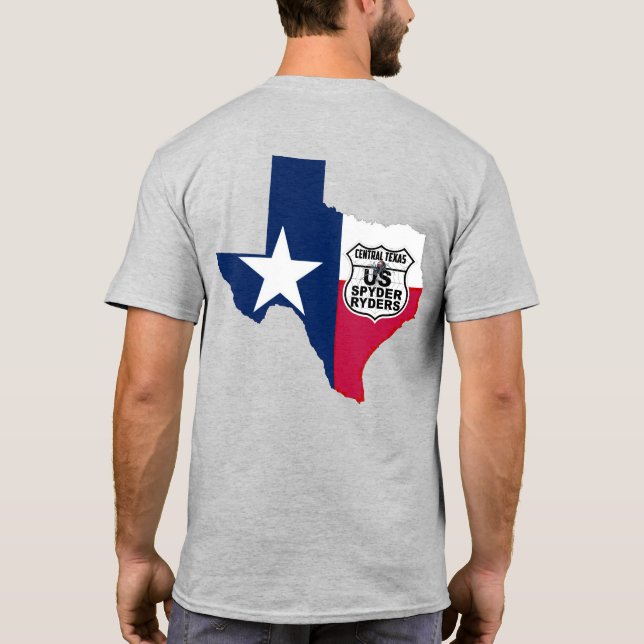 Central Texas Chapter - State Texas RWB 2S T-Shirt (Back)