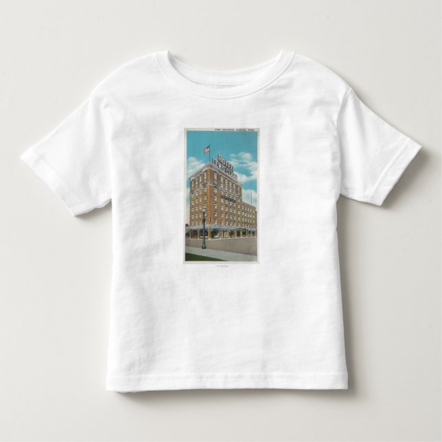 Centralia, WA - View of Hotel Lewis-Clark Toddler T-shirt (Front)