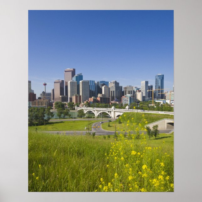 Centre St Bridge and Downtown Calgary, Alberta, 2 Poster (Front)
