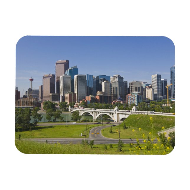 Centre St Bridge and Downtown Calgary, Alberta, Magnet (Horizontal)