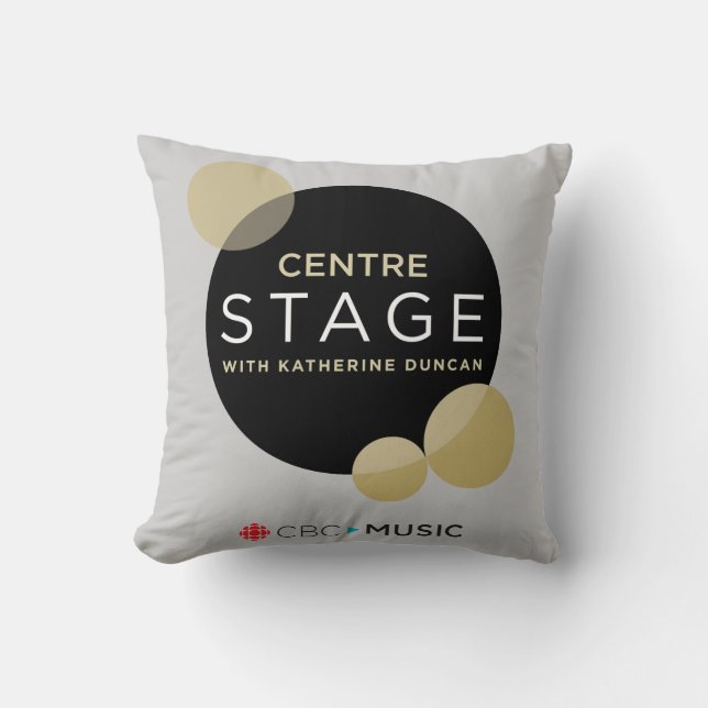 Centre Stage Throw Pillow (Front)