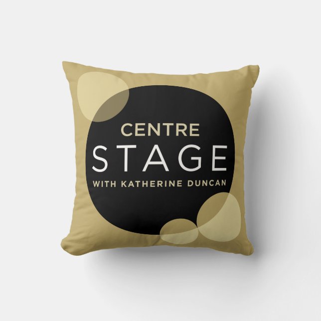 Centre Stage Throw Pillow (Front)