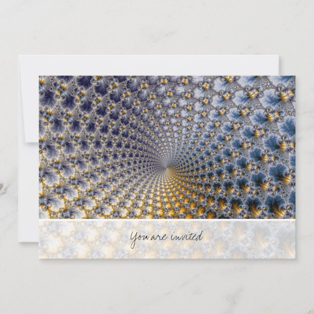 Centrifractality - Fractal Art Invitation (Front)