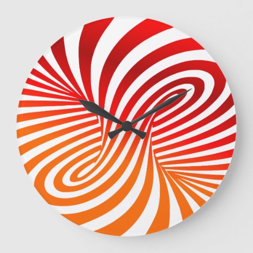 Centrifugal Illusion Acrylic Clock