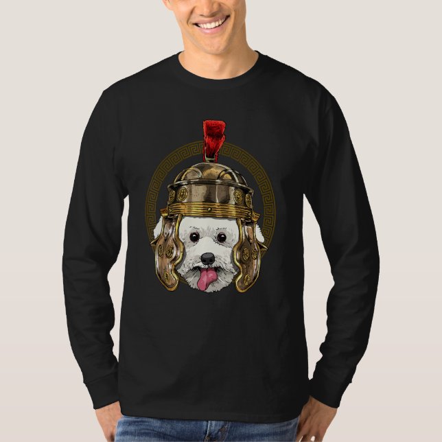 Centurion Bichon Frise Ancient Rome Roman Empire D T-Shirt (Front)