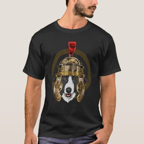 Centurion Border Collie Ancient Rome Roman Empire  T_Shirt