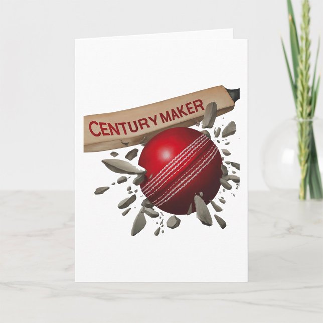 Century Maker Cricket Bat and Ball Sports Card (Creator Uploaded)