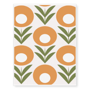 century pattern,1950s era pattern,1960’s era patte temporary tattoos