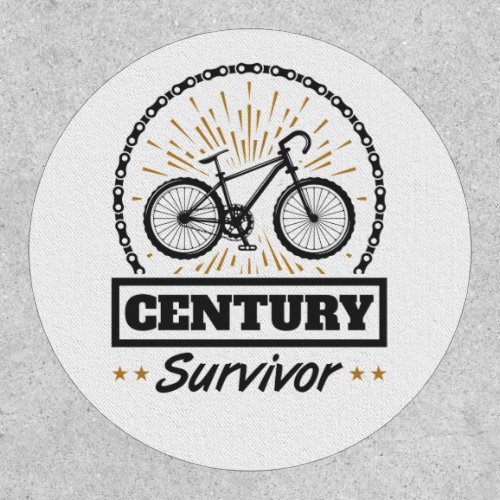 Century Survivor Cycling 100 Miles Bicycle Race Patch