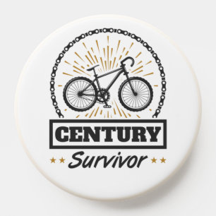 Century Survivor Cycling 100 Miles Bicycle Race PopSocket