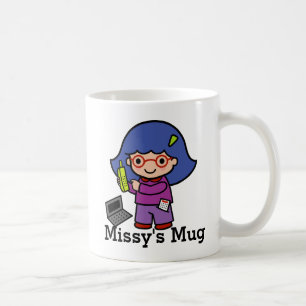 CEO / Accountant / Mogul Girl with computer Coffee Mug