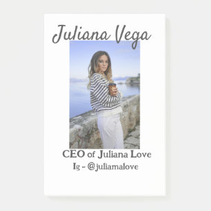 CEO business owner girl boss Instagram handle Post-it Notes