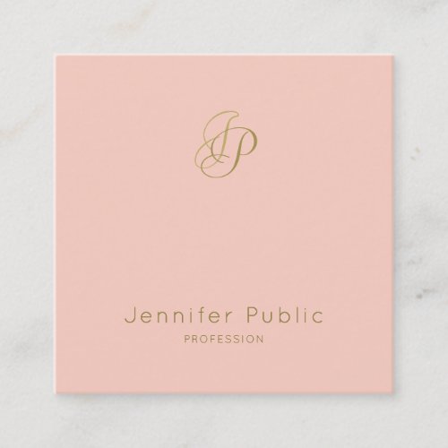 Ceo Director Manager Elegant Beauty Salon VIP Square Business Card