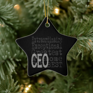 CEO Extraordinaire Ceramic Ornament