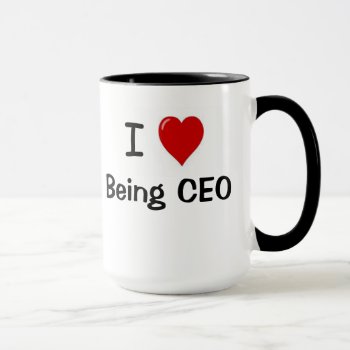 Ceo Gift I Love Being Ceo Special Chief Executive Mug by 9to5Celebrity at Zazzle