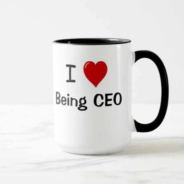 CEO Gift I Love Being CEO Special Chief Executive Mug (Right)